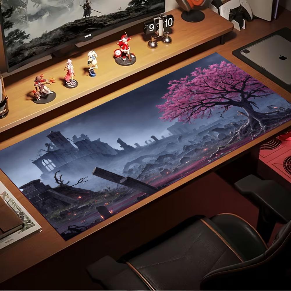 Japan Pc Gaming - سجادة ماوس كبيرة بتصميم المناظر الطبيعية