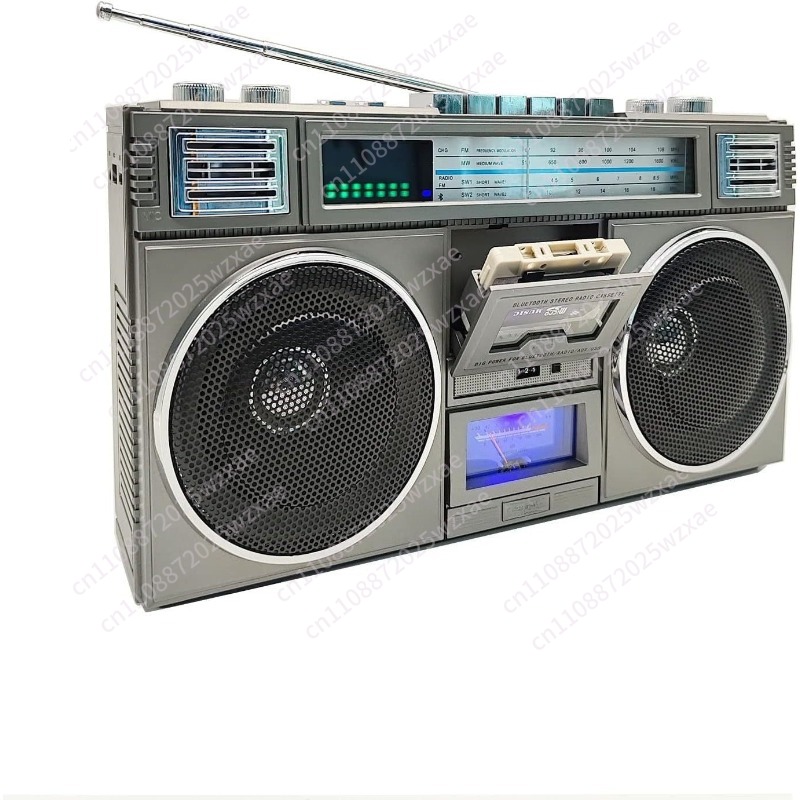 Sound Card Usb - مكبر صوت بلوتوث ريترو ستيريو مع