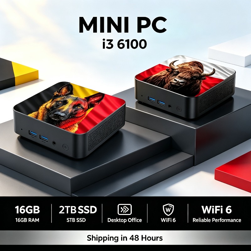Pc Gaming Intel - كمبيوتر مكتبي صغير للألعاب، معالج إنتل