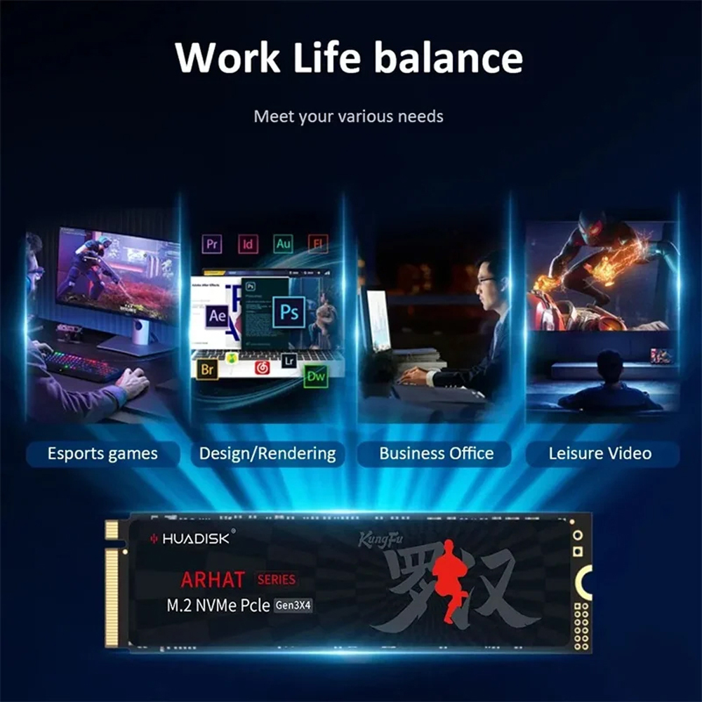 Huadisk SSD NVMe M2 1 تيرا باي - مراجعة Pc Gaming Second وسعره