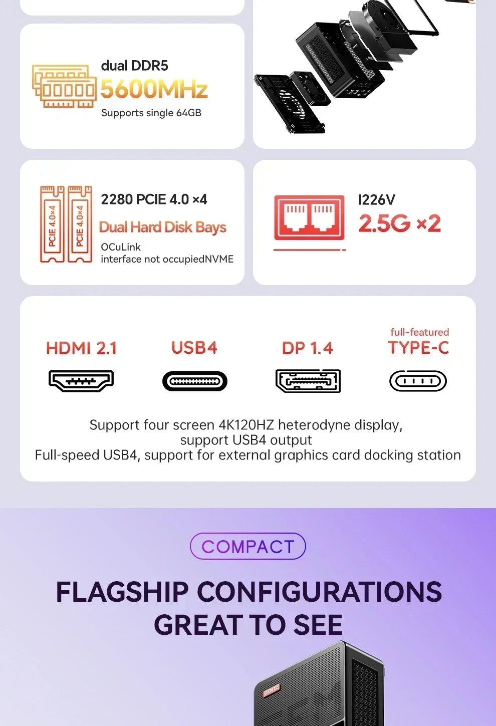 كمبيوتر مصغر Aoostar GEM12 بمع - مراجعة Pc Gaming Second وسعره