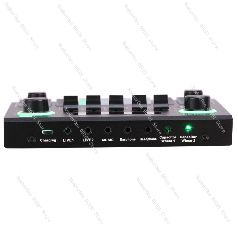 V9 بطاقة الصوت ميكروفون مجموعة - مراجعة Sound Card Usb وسعره