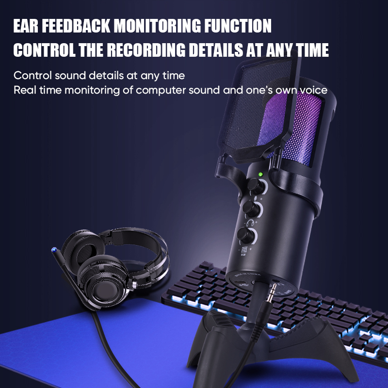 ميكروفون مكثف USB للألعاب FUHA - مراجعة Pc Gaming Online وسعره