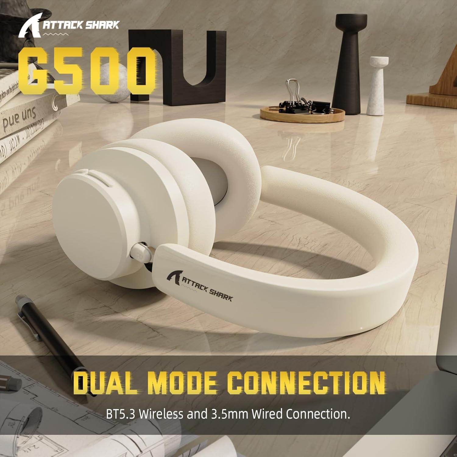 سماعات رأس لاسلكية ATTACK SHAR - مراجعة Gaming Headset وسعره